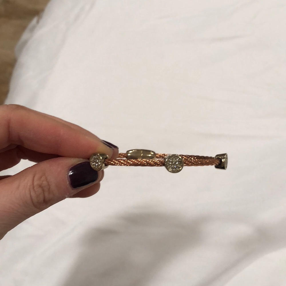 Charriol imitation bracelet. Rose gold